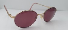 Vintage Safilo 4227 Gold Purple Oval Metal Sunglasses Italy FRAMES ONLY