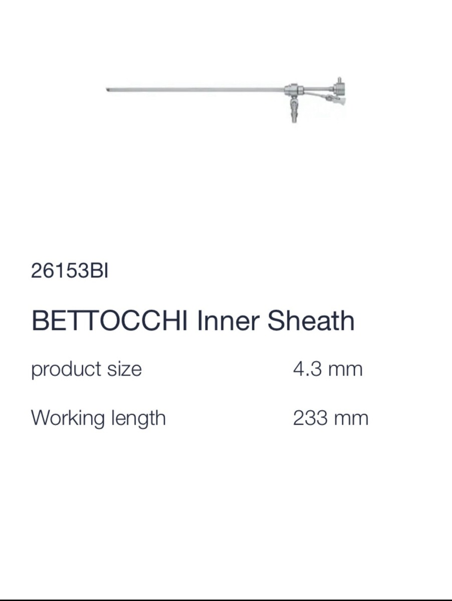 Storz 26153BI (26153BIK) BETTOCCHI InnerSheath. Brand New. | eBay