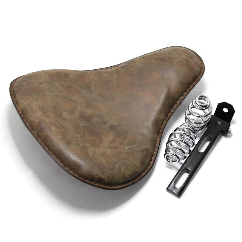 Asiento individual de resorte de motocicleta para Harley Davidson Sportster 1200 883 XL Dyna Refit Foto 3 de 4