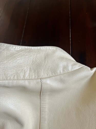 Versus Versace Woman’s Khaki Leather Zip-Up Jacket Size S | US 4 | IT 40 - Picture 7 of 11