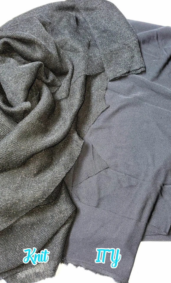 两件黑色面料弹力涤纶透明针织 — 第 2/4 张图片