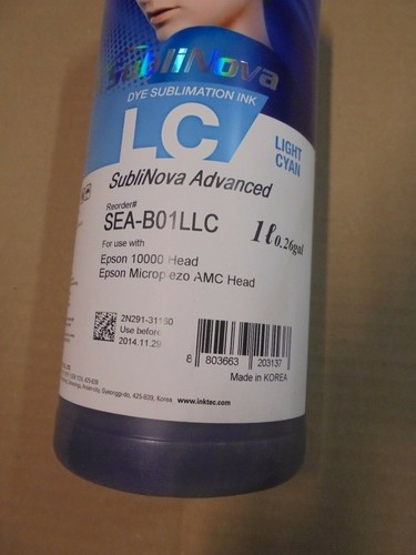 InkTec SEA-B01LB SEA-B01LC SEA-B01LY SEA-B01LC MUTOH VJ1624 MIMAKI TS34-1800 - Bild 5 von 5