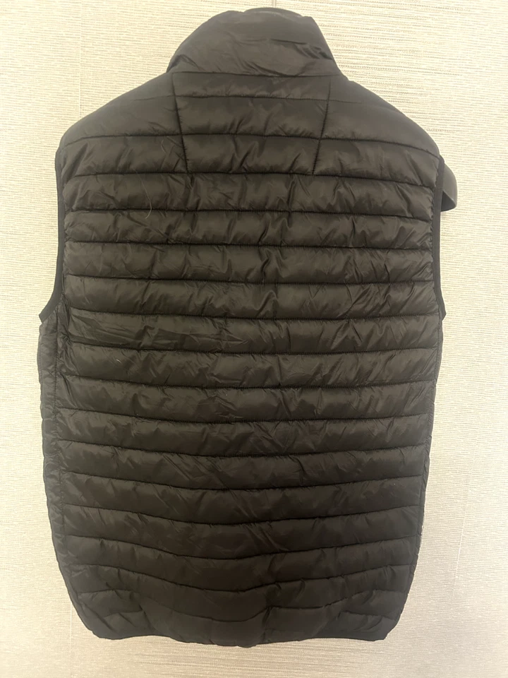 JAQUETA MASCULINA MÉDIA NICCE SEM MANGAS PRETA COM ZÍPER COMPLETO LEVE PUFFER GILET- - Imagem 2 de 4