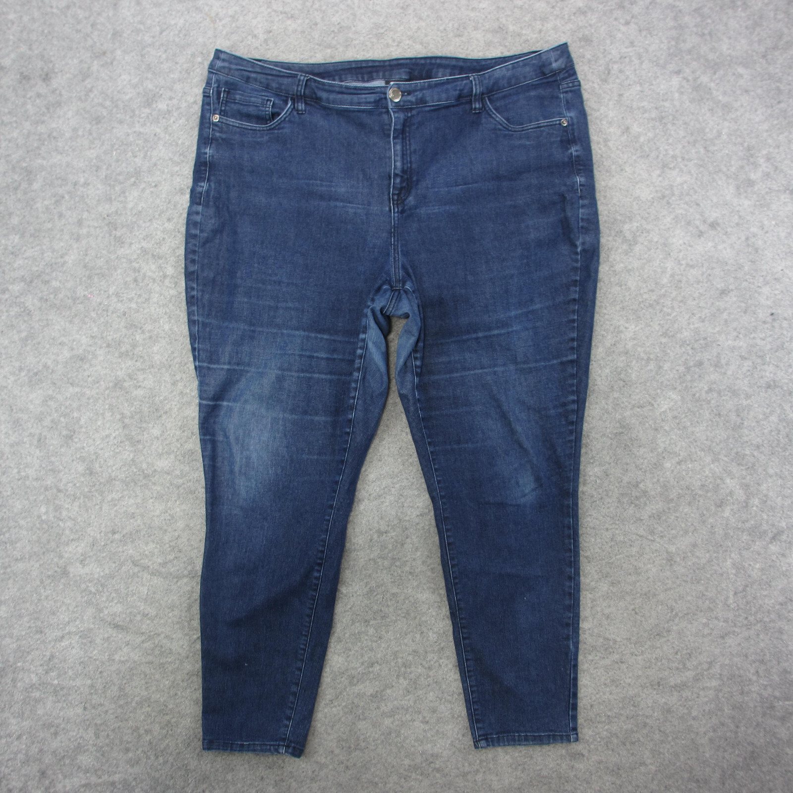 Lane Bryant Jeans Women's Plus Size 24 Blue Dark Wash Skinny Jeans