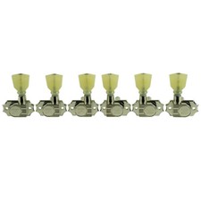 KLUSON REVOLUTION Pearl No Collar TUNERS 3 3 Nickel fit Gibson 11/32" KRGNC-3-NP