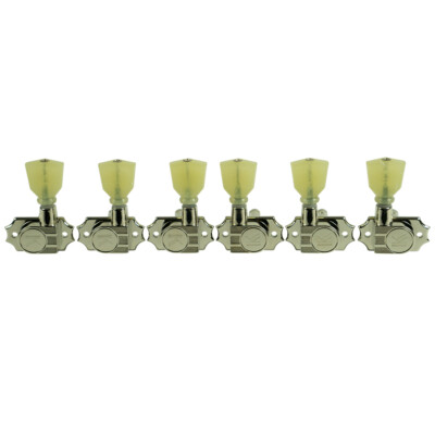 KLUSON REVOLUTION Pearl No Collar TUNERS 3+3 Nickel fit Gibson 11/32'' KRGNC-3-NP