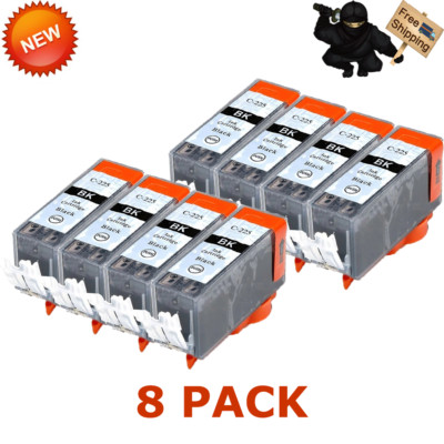 5 Cartucce Nere Mg6120 5 Cartucce Inchiostro Nero Con Chip Per Canon Pixma - Compatibili Con PGI-225 BK, Modelli MG5220, MG5320, MG6120, MG6220 Cartucce Inchiostro Canon - Foto 3