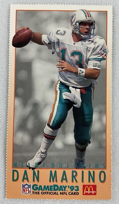 ダン・マリーノ マイアミ・ドルフィンズ カード NFL 1993 GameDay Football Card#08-Miami Dolphins-Dan Marino