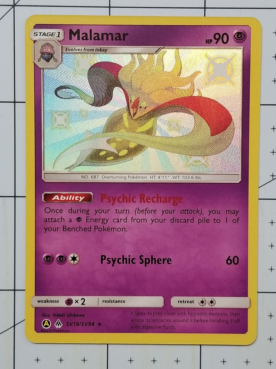 Pokemon Shining Malamar Shiny Hidden Fates Rare SV18/SV94
