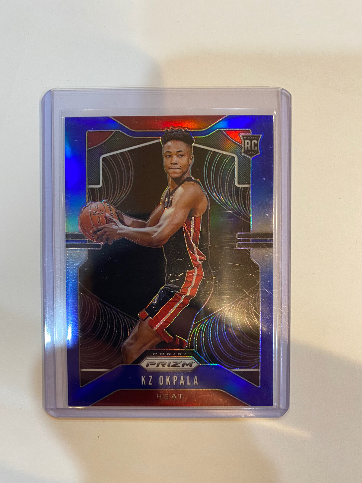 2019-20 Prizm KZ Okpala Blue Prizm Rookie Card RC /199 Heat
