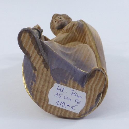 Figura de pesebre figura de madera tallada San Josef pintado con linterna para 15 cm tamaño - Imagen 6 de 6
