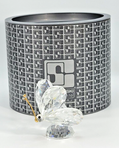 Figura Swarovski Mariposa Grande 2 Pulgadas Nueva En Caja Cristal Plateado 7639 Austria - Imagen 8 de 10