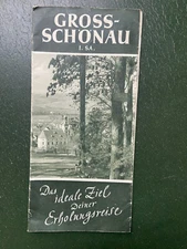 Old brochure, Gross Schönau in Saxony (N)140923