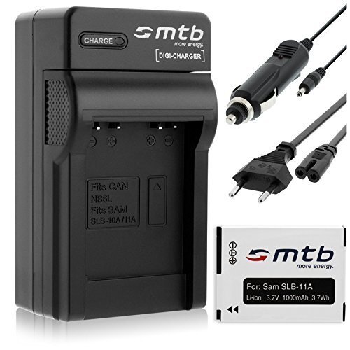 Batteria + Caricabatteria (Auto/Corrente) per Samsung SLB-11A / EX1, (G0X) - Foto 1 di 1