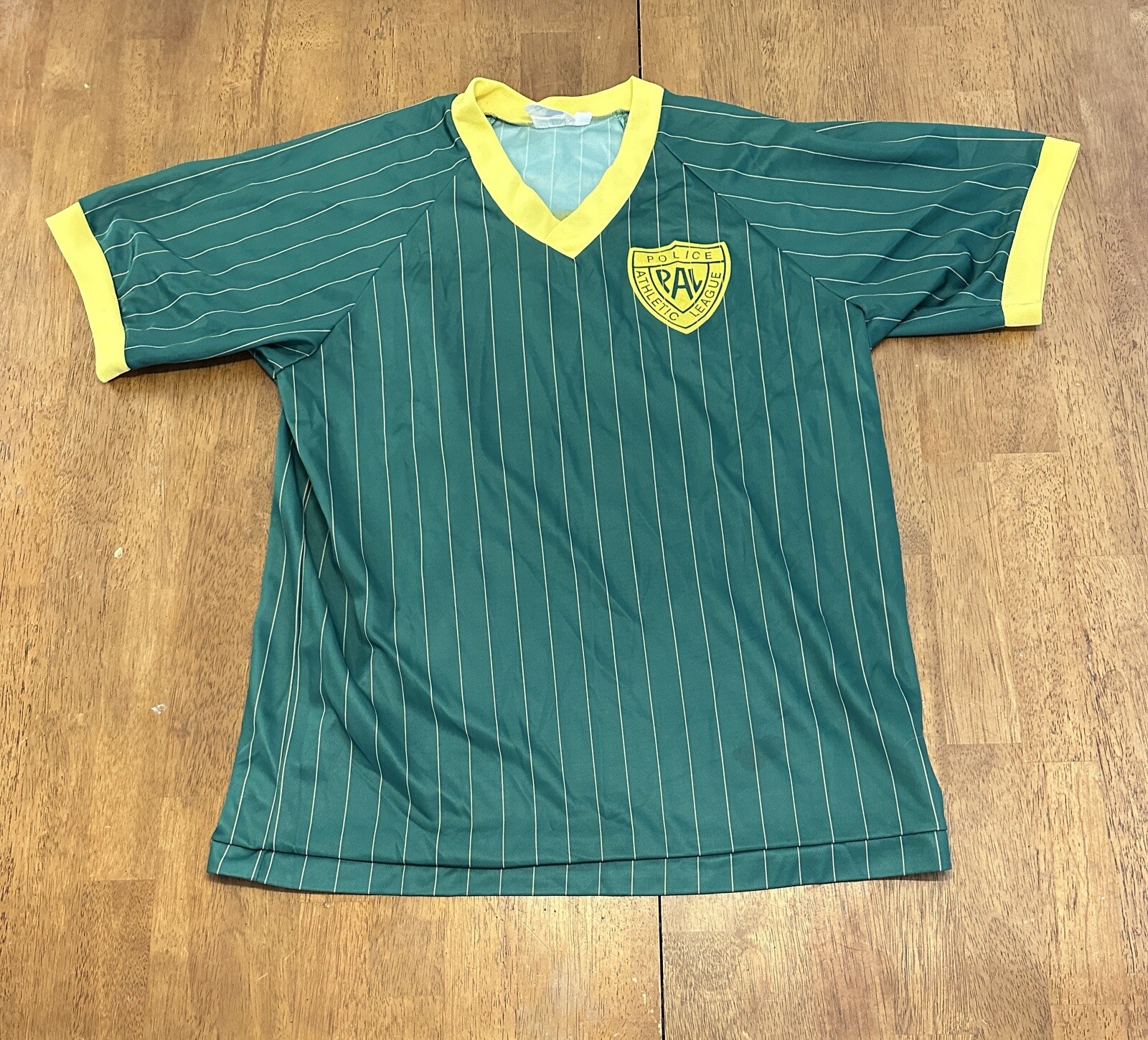Vintage Police Athletic League Soccer Jersey Medium 90s Made In USA