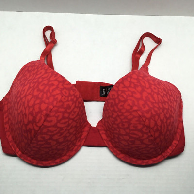 Red HYPE Underwire Padded Bra ~ Size 38/XL
