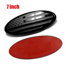 7in Replace F81Z-8213-AB For Ford FRONT GRILL Tailgate US Flag Oval Emblem Badge
