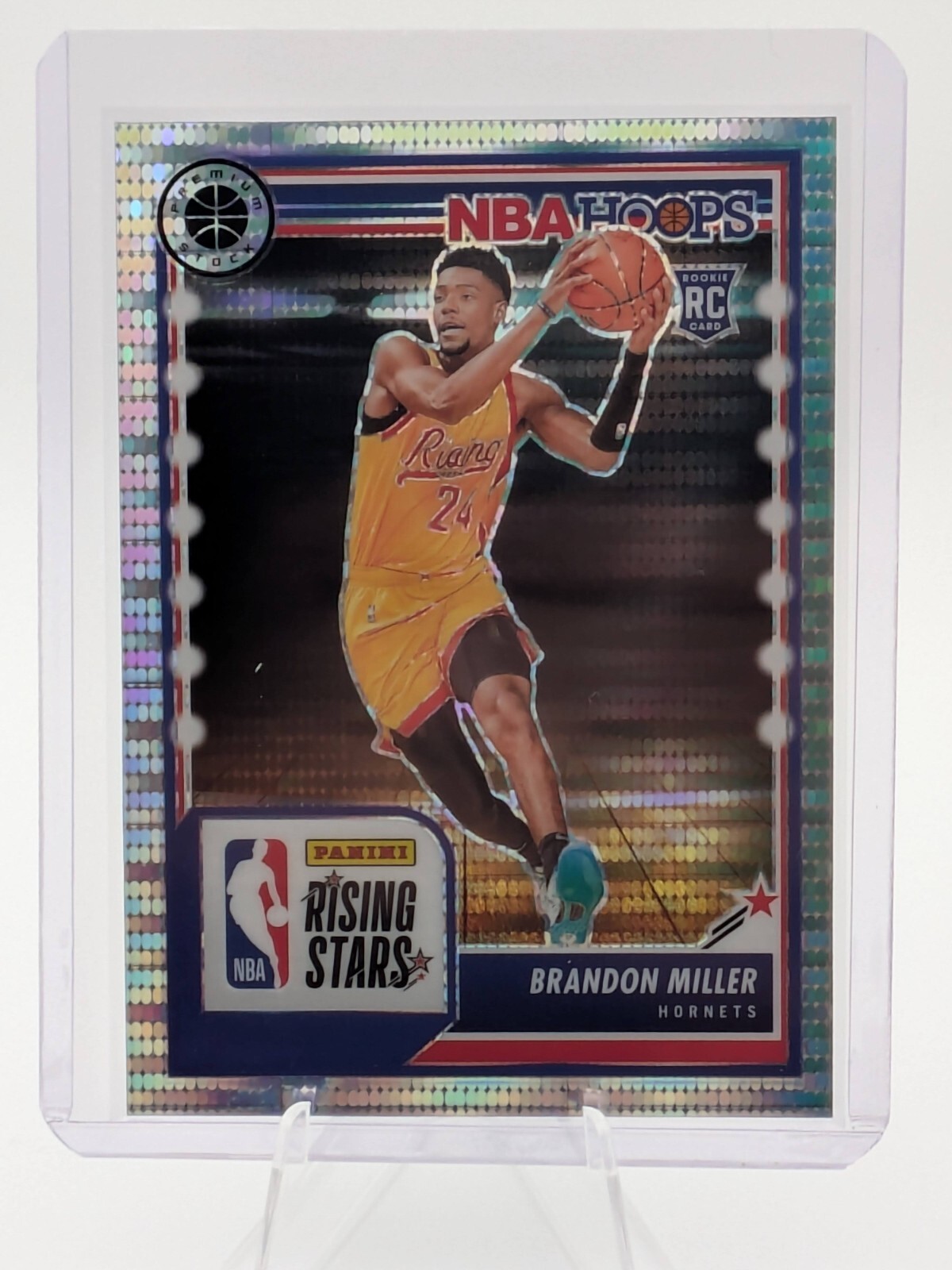 2023-24 NBA Hoops Premium Stock- Brandon Miller #298 (RC) Pulsar Prizm