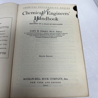 Chemical Engineers Handbook John H Perry Textbook 2nd