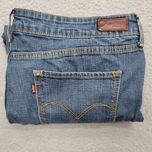 Jeans Levi's para mujer 34 azul Demi Curve pierna recta 34x28* - Imagen 18 de 19