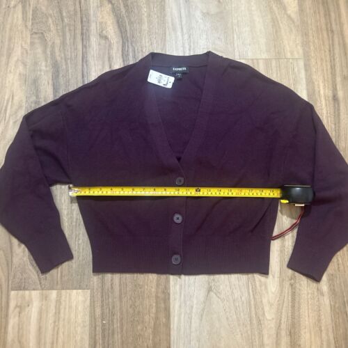 NWT! Express Women’s Coarse Knit Cardigan Sweater M - Purple