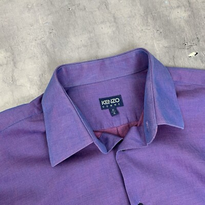 トップス KENZO HOMME 90s Vintage linen shirt Rare! Gradient Vintage Kenzo Homme Shirt Button Up 90s | eBay