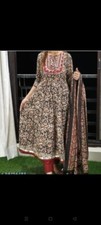 Punjabi Dress Salwar kameez blue Kurta Suit Indian Kurti