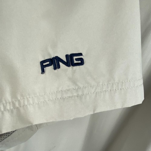 Ping Golf Jacket Windbreaker Coat Mens XL Khaki Green Short Sleeve - Picture 6 of 13