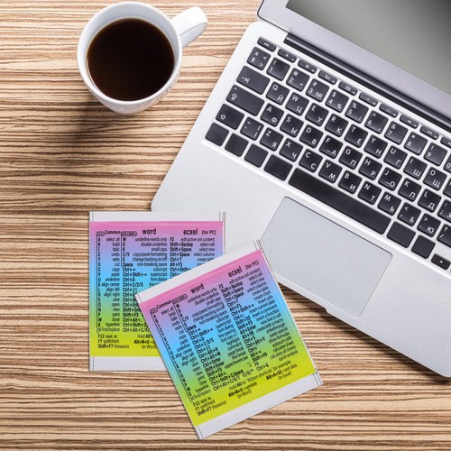 4 Sheets Aufkleber Mit Tastenkombinationen Tastatur-Ersatzaufkleber - Afbeelding 10 van 12