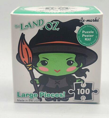 Re-Marks Wizard of Oz 100 Large Piece Puzzle Cube - Wicked Witch. Factory Seal - Afbeelding 1 van 5