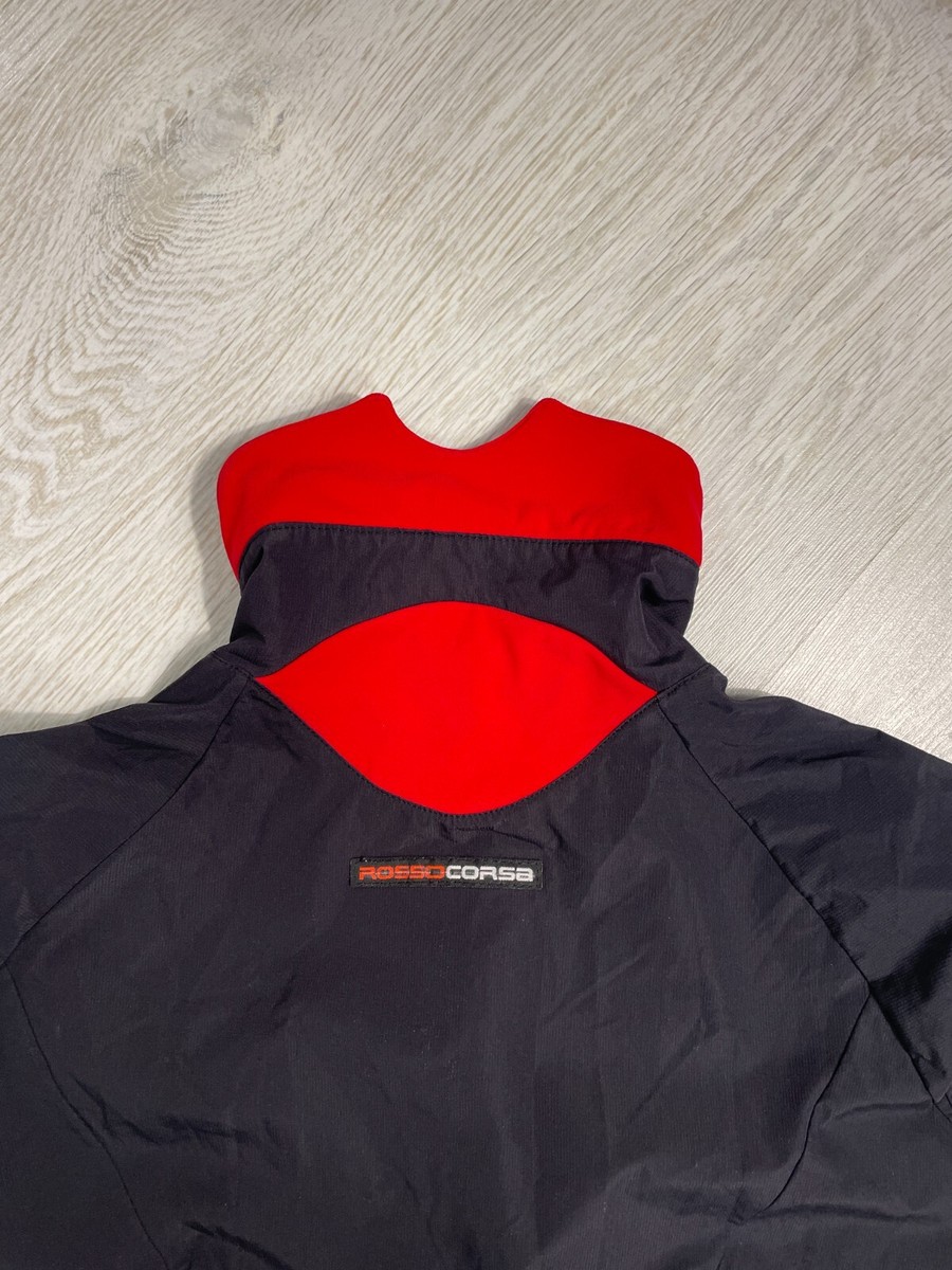Castelli サイクルジャケット 赤・黒 GORE WINDSTOPPER Castelli Rosso Corsa Gore Windstopper Mens Cycling Jacket
