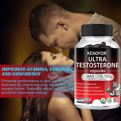 Testosteron Booster 12.100 mg, Steigerung der Muskelsprengkraft, 120 Kapseln - Bild 3 von 9