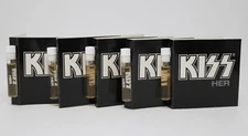 KISS - KISS HER - EAU DE PARFUM - PERFUME- HTF- LOT OF 5 / .05 OZ