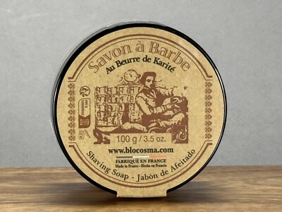 Osma Savon a Barbe Hard Milled Shaving Soap Alum Shea Butter 100g Made in France