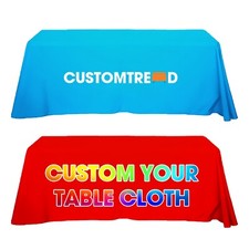 Custom Logo Tablecloth Personalized Polyester Cover for Events and Trade Shows