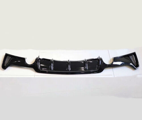 Rear Bumper Diffuser Dual Exhaust For 2014 2015 BMW F32 F33 4 Serie Glossy - Picture 5 of 5