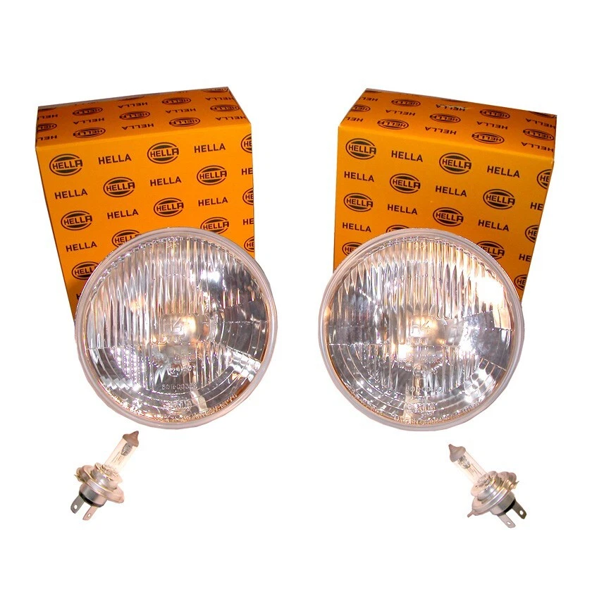 KIT FAROS CONVERSIÓN HALÓGENOS HELLA H4 VOLKSWAGEN T1 BUG SUPER BEETLE T2 BUS Foto 3 de 3