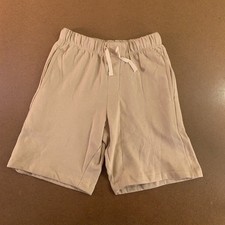 Tony Hawk Boys Size Medium 10 Tan Fleece Pocketed Drawstring Sweat Shorts New