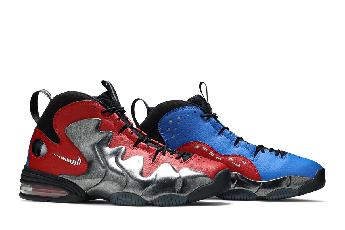 Nike Air Penny V Do It For Dez Mismatched Red Blue Black CU8058-001 Mens Size 8 Nike Air Penny 3  main image 4