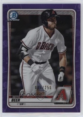 2020 Bowman Chrome Prospects Purple Refractor 5/250 Seth Beer #BCP-75 4z8