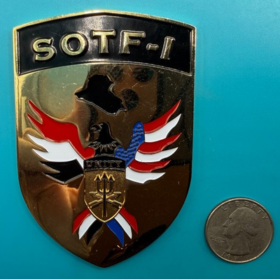 #ad USN Special OPS SEAL TEAM#x27;s 1357 SOTF I Iraq Task Force VHTF Challenge Coin $124.95