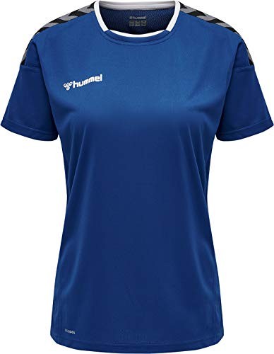Damen Trikot Kurzarm Hummel Authentic Poly Xs Blau/Weiß F9402-image