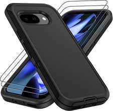 Google Pixel 9a Case with 14FT Military Drop Protection/2 HD Screen Protector
