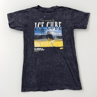 Ice Cube It was a good Day 022393 Graphic T-Shirty Gray Black Men's Size Small