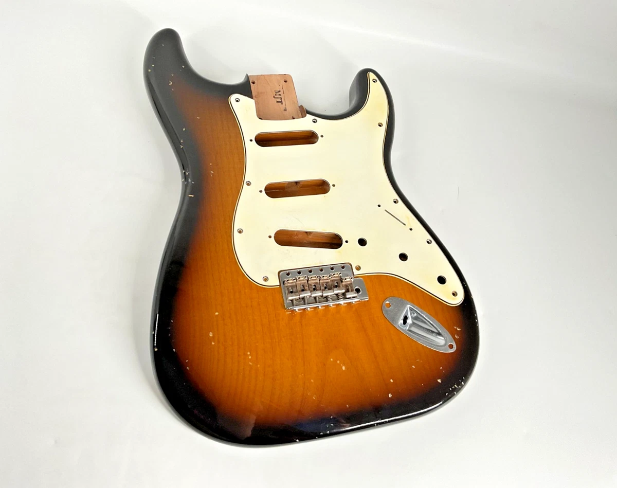 MJT OfficialCustom Vintage Aged Nitro Guitar Body Mark Jenny VTS 1p Alder 2-Tone