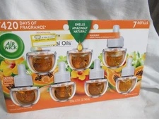 Air Wick Hawaii Exotic Papaya Hibiscus Flower Refill Plug Ins Scented Oil 7 PCS