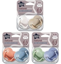 Tommee Tippee Natural Latex Cherry Soothers Pack of 2 | Baby Dummy BPA Free