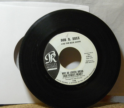 BOB B. SOXX WHY DO LOVERS BREAK EACH OTHER'S HEART? 45 RPM RECORD 044