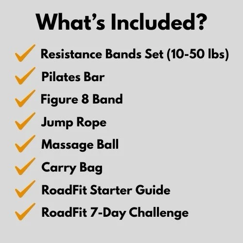 KIT ROADFIT PREMIUM - Kit de ejercicio compacto para el hogar o viajeros. Gimnasio en casa. Foto 2 de 4