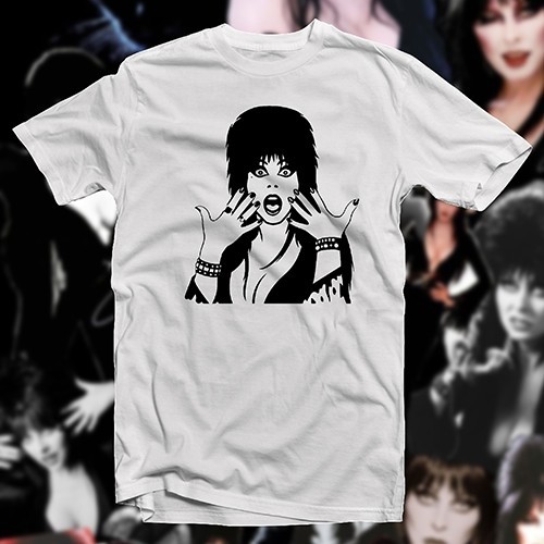 Elvira #1 T-SHIRT Vampira Morticia Adams Lilly Munster Women Television Horror - Picture 15 of 16